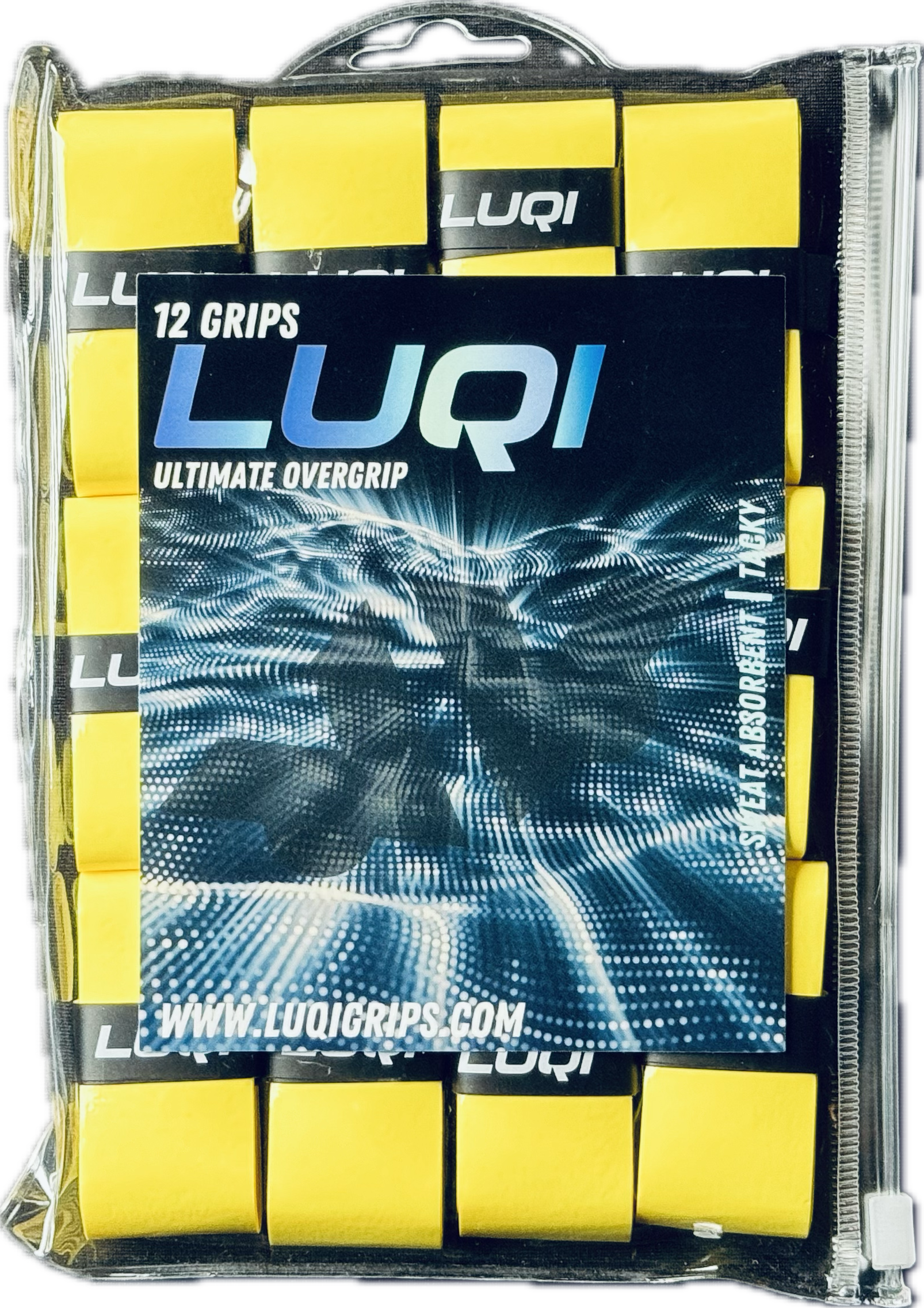 yellow LUQI Ultimate Overgrip | Peak Performance Tennis Grip
