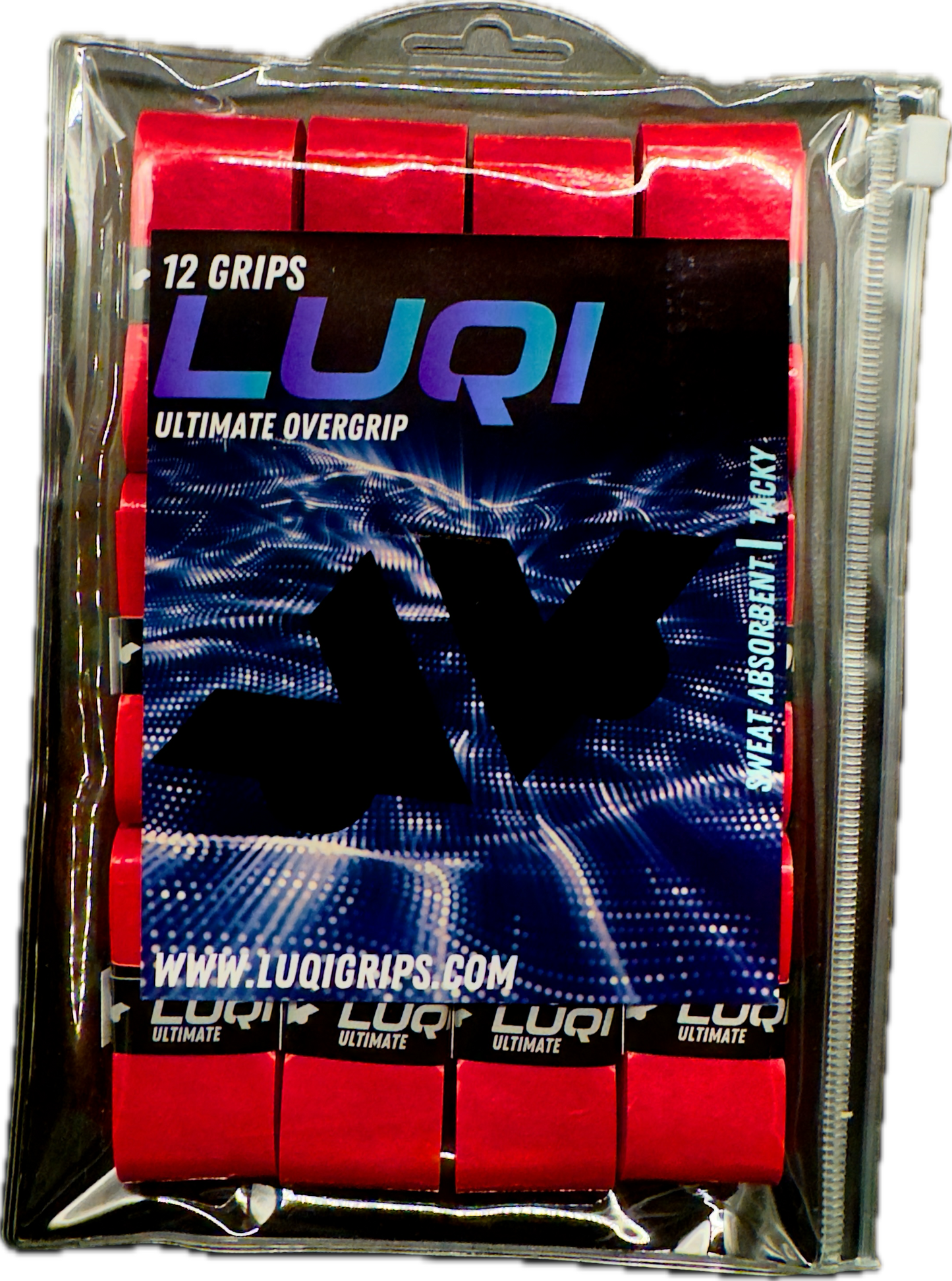 red LUQI Ultimate Overgrip | Peak Performance Tennis Grip