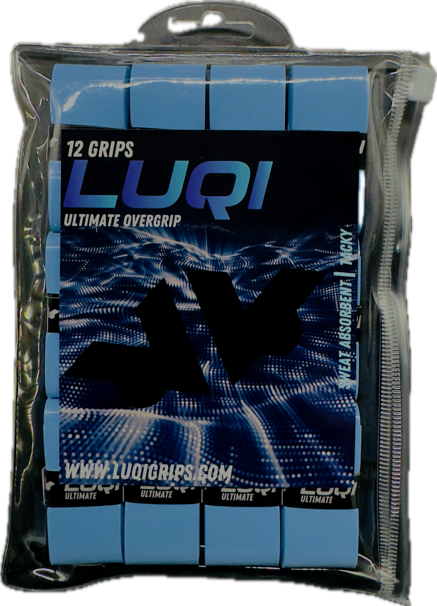 blue LUQI Ultimate Overgrip | Peak Performance Tennis Grip